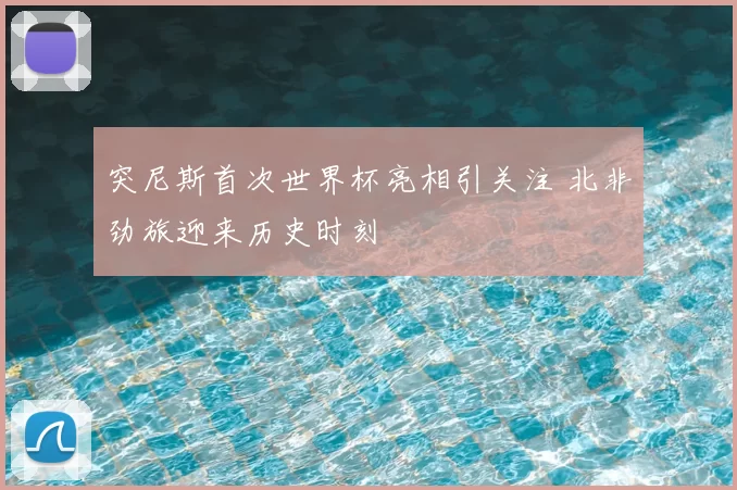 突尼斯首次世界杯亮相引关注 北非劲旅迎来历史时刻